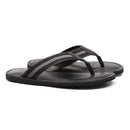 Chinelo Masculino Casual Em Couro Preto - GALLANT PRETO