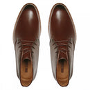 BOTA DERBY MASCULINA CASUAL EM COURO MARROM - CAFE