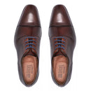 Sapato Derby Masculino Social Em Couro Café- CAFÉ