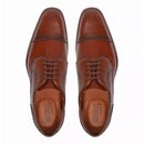 Sapato Derby Brogue Masculino Social Em Couro Marrom - CAFE