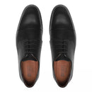 SAPATO DERBY MASCULINO SOCIAL EM COURO PRETO COM CONFORTO - ANILINA