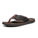 CHINELO MASCULINO CASUAL EM COURO PRETO - TMOURO-PRETO