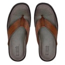 CHINELO MASCULINO CASUAL EM COURO MARROM - CAMEL