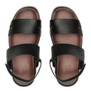 SANDÁLIA MASCULINA CASUAL EM COURO - SKAR PRETO